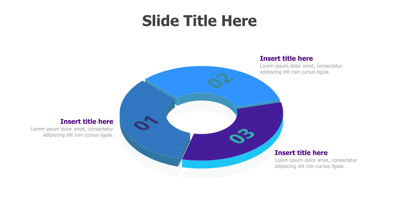 3-Point 3D Round Infographic