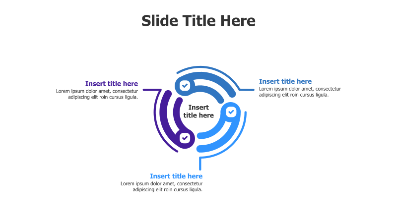 3-Point Circular Process with Icons