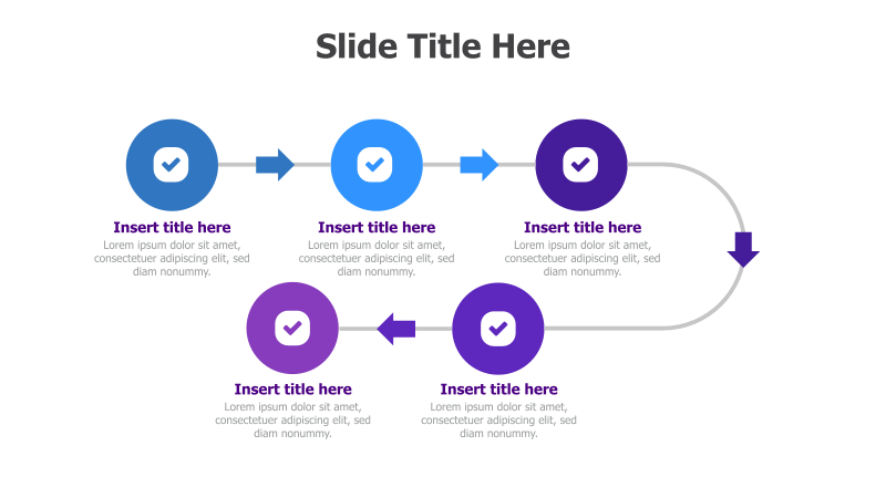 5-Step Circular Timeline