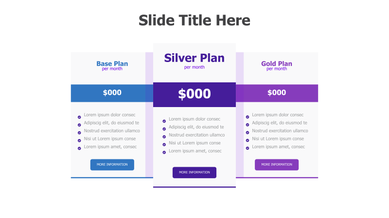 Three-Tier Pricing Plan