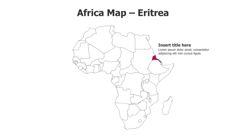 Africa Map – Eritrea Highlight