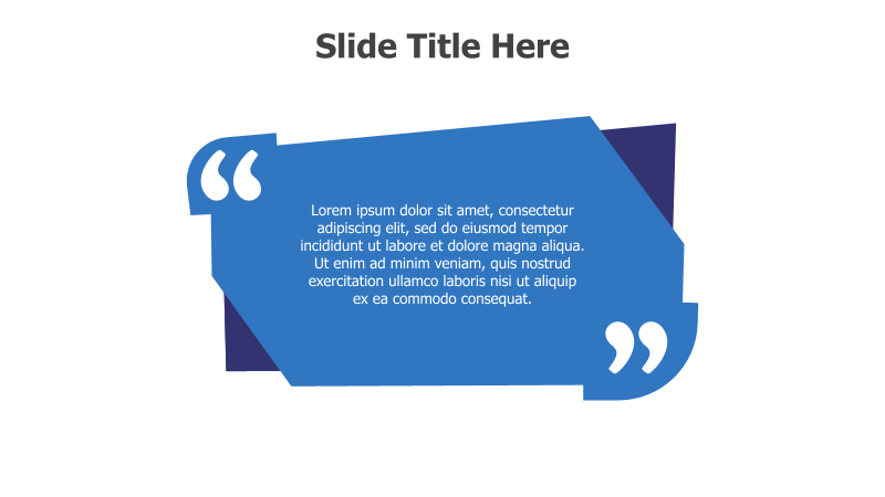 Quote Slide - Modern Style