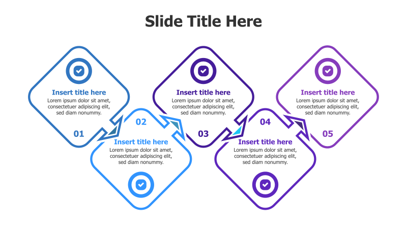 5-Step Rhombus Process Flow