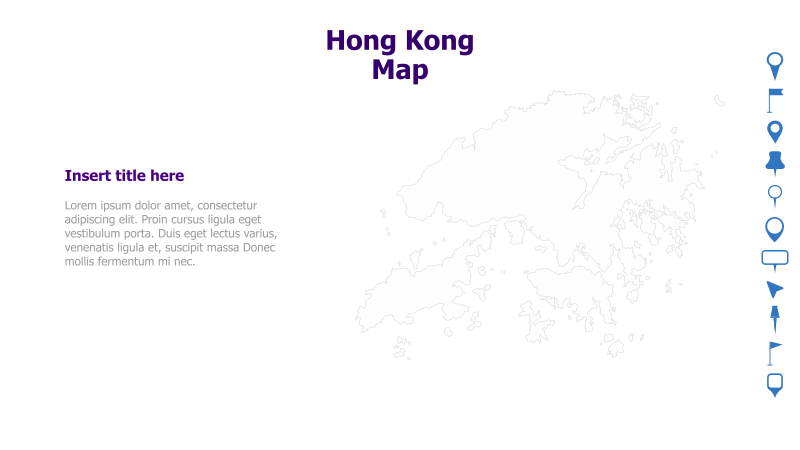 Hong Kong Map Template