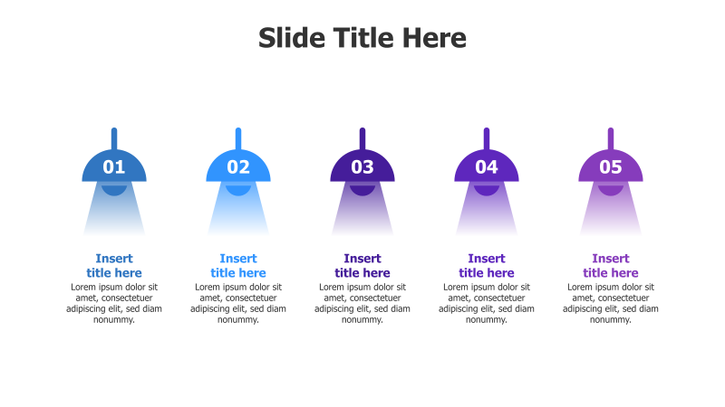 5-Step Lightbulb Infographic