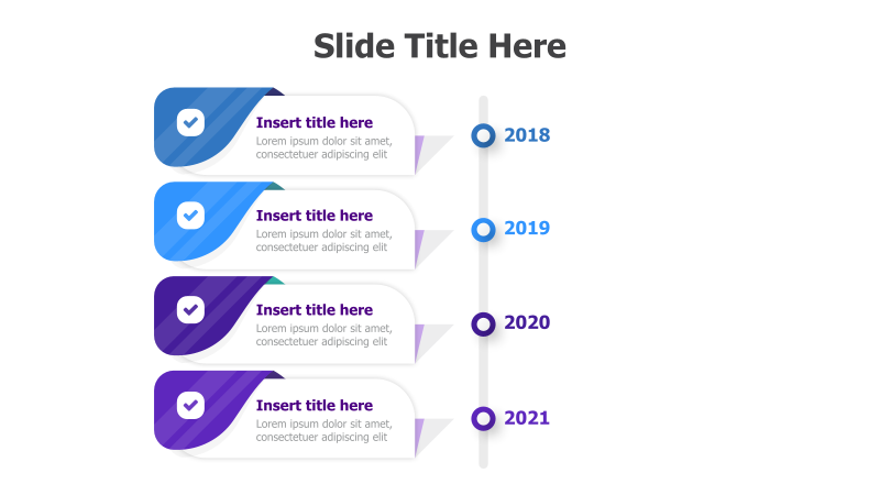 4-Point Vertical Timeline