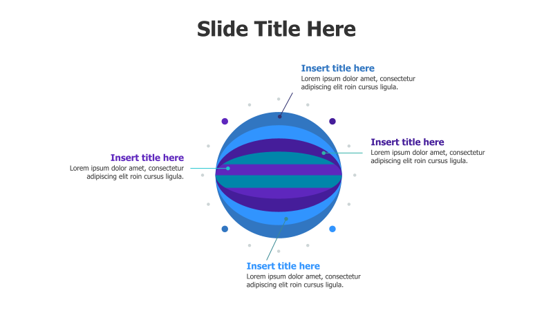 4-Part Overlapping Circles Infographic