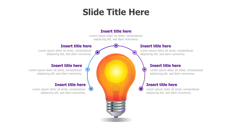 7-Point Lightbulb Infographic