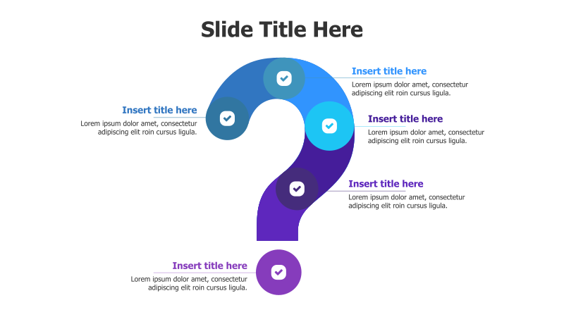 5-Point Question Mark Infographic