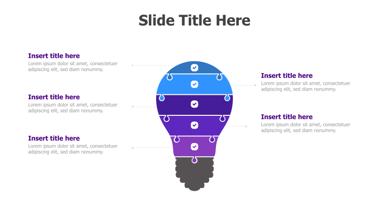 5-Step Idea Bulb Diagram