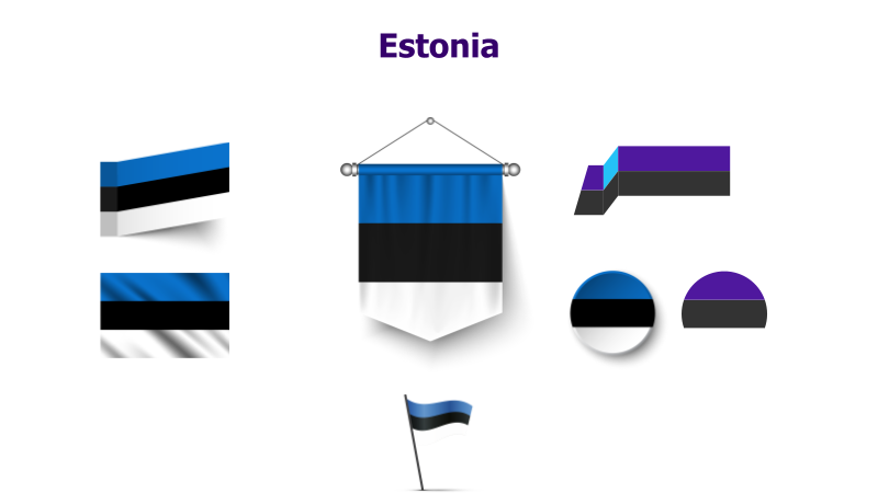 Estonia Flag Variations