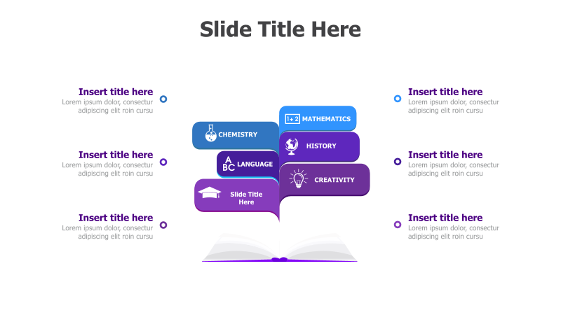 6 Subject Books Infographic