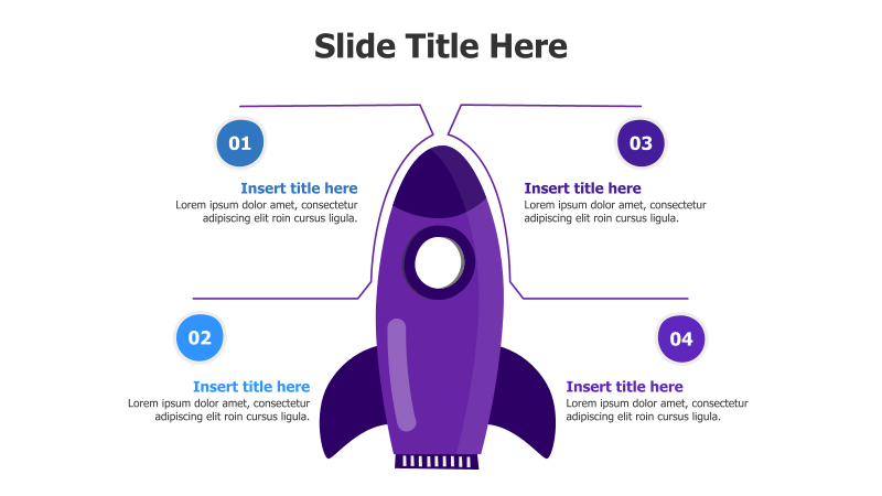 4-Point Rocket Infographic