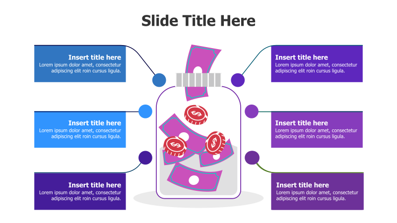 6-Point Savings Money Infographic