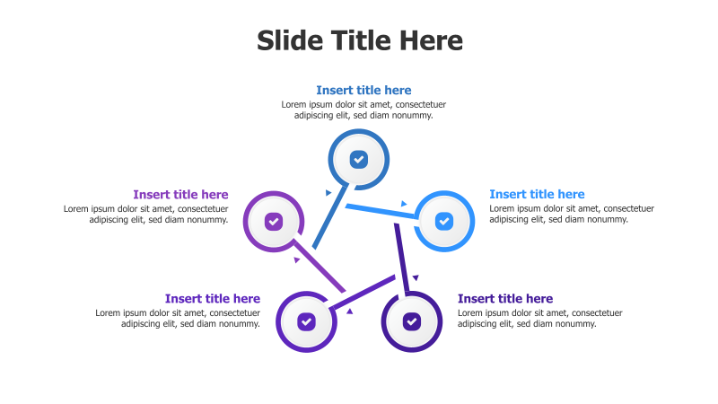 5-Point Radial Diagram with Icons