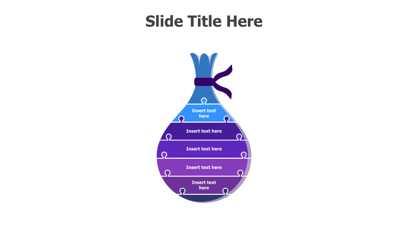 6-Level Money Bag Puzzle Diagram