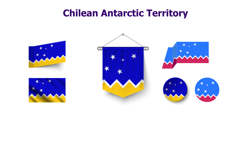 Chilean Antarctic Territory Flags