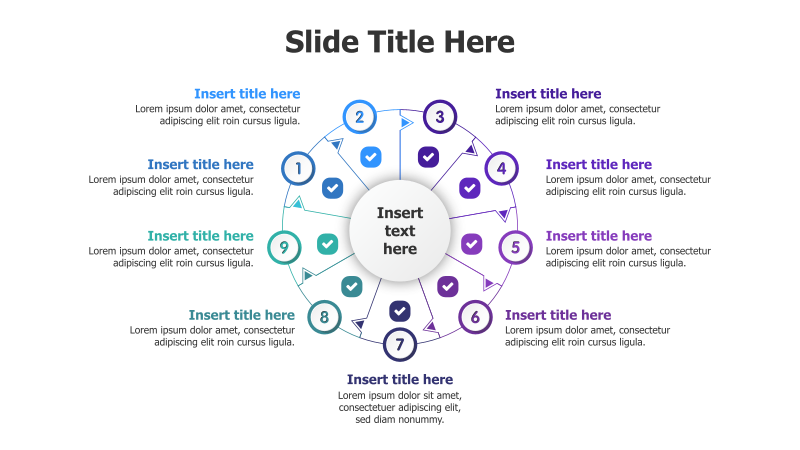 9-Point Circular Infographic