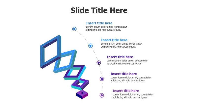 5-Step Flying Frames Infographic