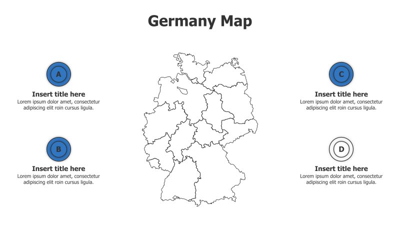4-Point Germany Map Infographic