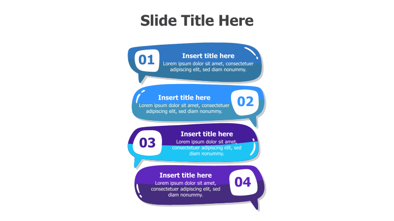 Four-Step Speech Bubble Process