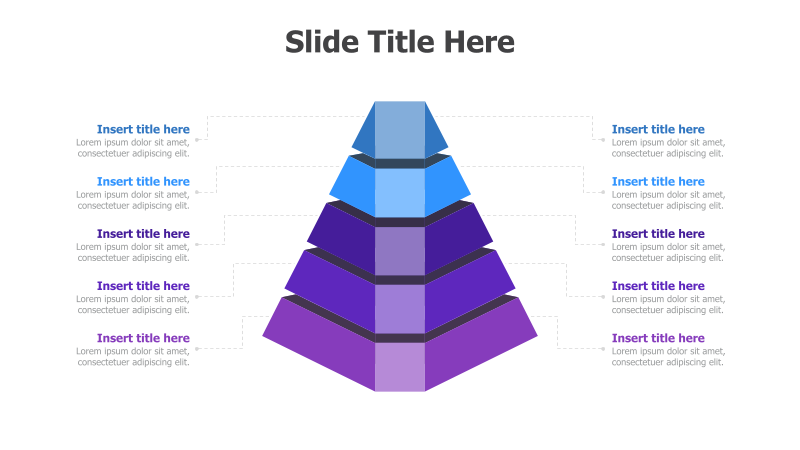 8-Level Bi-Side Pyramid Diagram