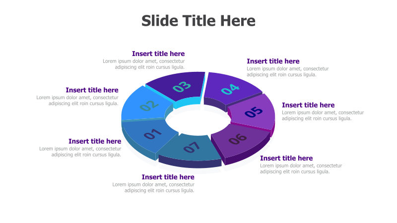 7-Point 3D Round Infographic
