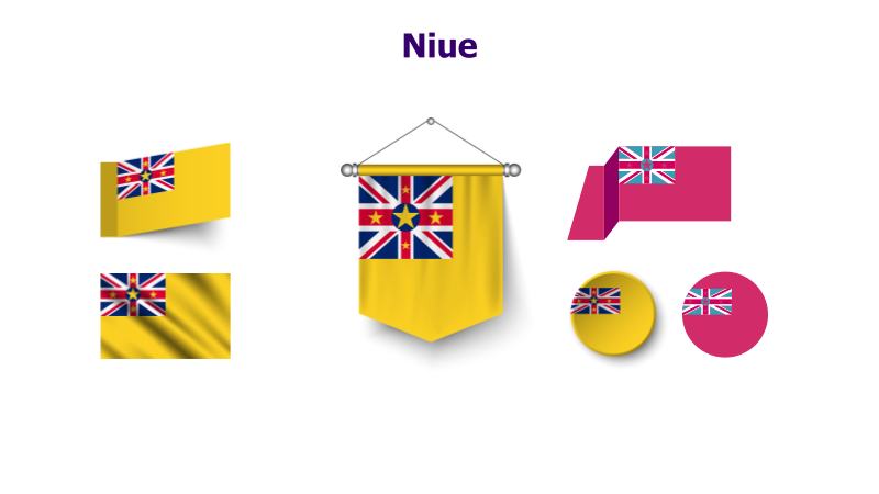 Niue Flag Variations