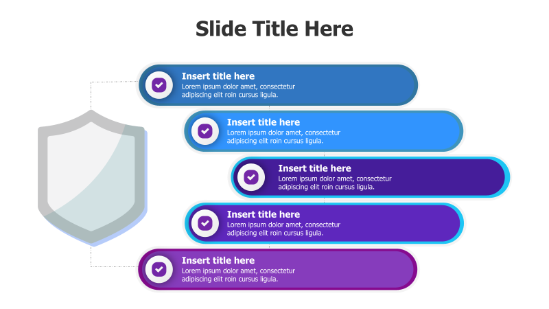 5-Point Branching Shield Infographic