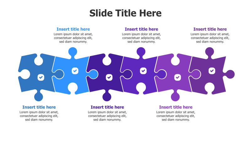 6-Part Connected Puzzle Infographic