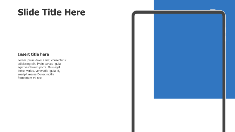 iPad Mockup - Right Side