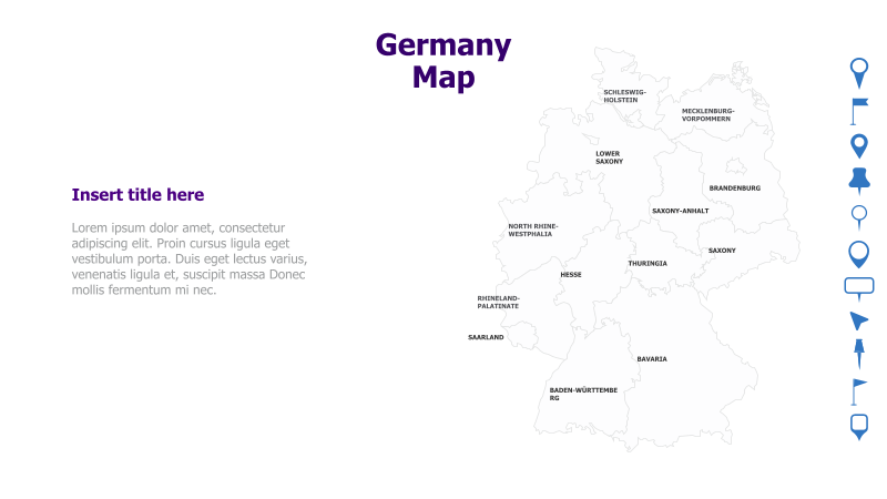 Germany Map with State Names