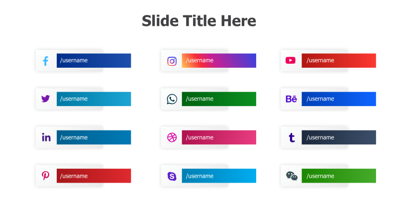 Social Media Contact Slide