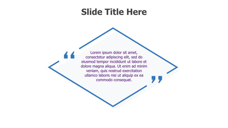 Diamond Quote Slide