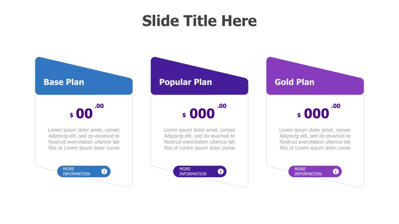 3-Tier Pricing Plan Comparison