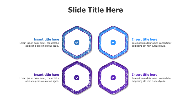 4 Hexagon Infographic