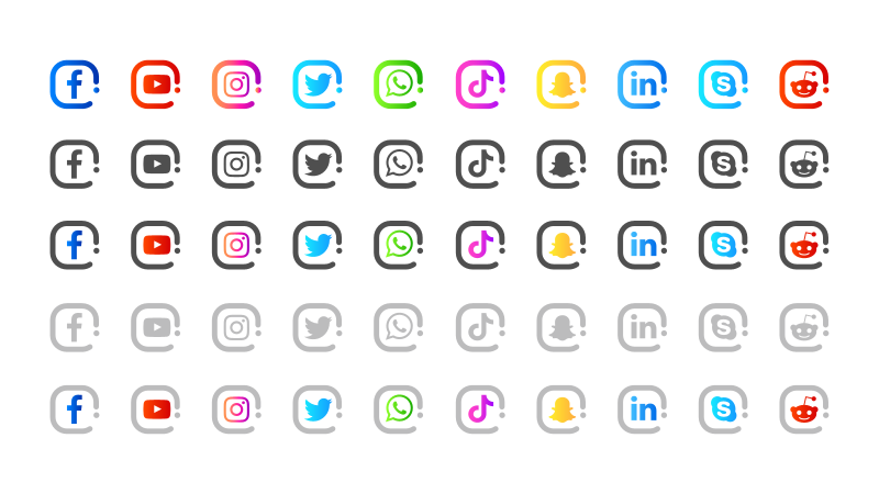 Social Media Icons Library