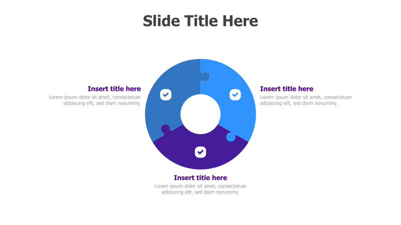 3-Part Circular Puzzle Diagram