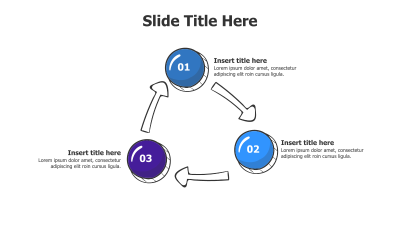 3-Point Rounding Doodle with Arrows