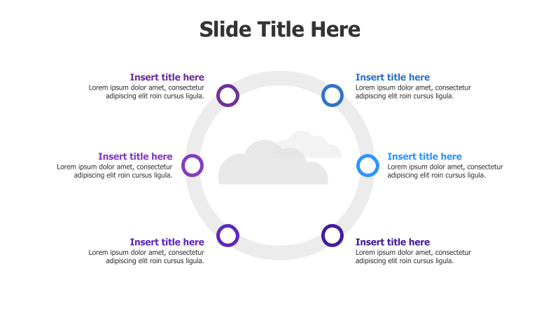 6-Point Circular Process with Cloud Background