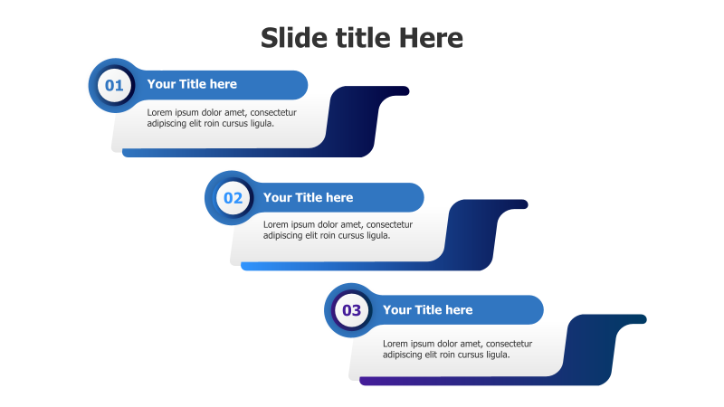 3-Point Gradient Graphic Infographic