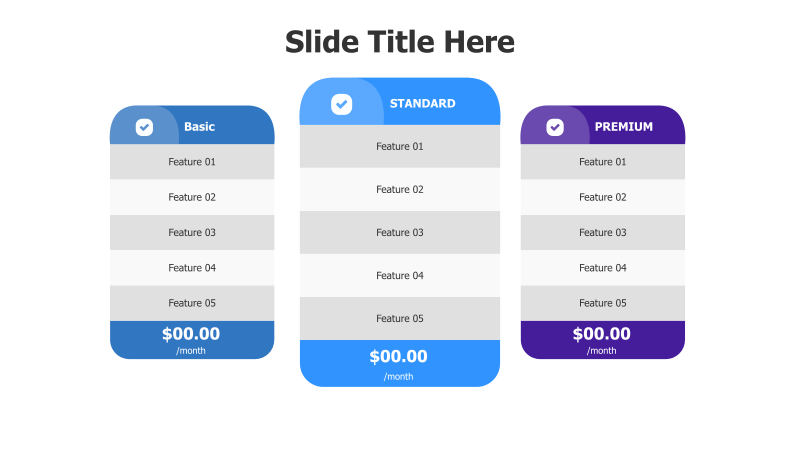 3-Tier Pricing Comparison