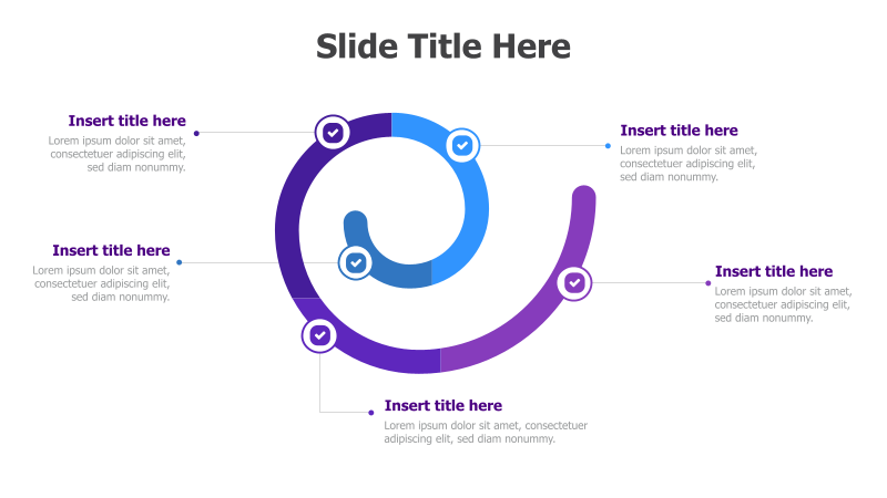 5-Point Spiral Process Diagram