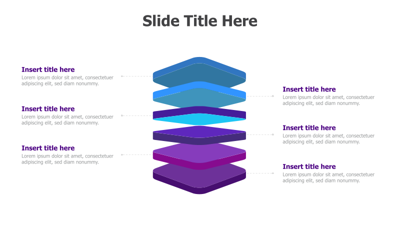 6-Level 3D Layered Diagram