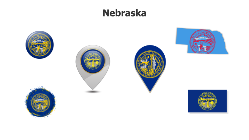 Nebraska State Symbols Collage