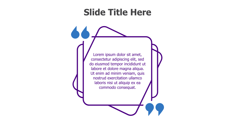 Quote Slide with Decorative Frame