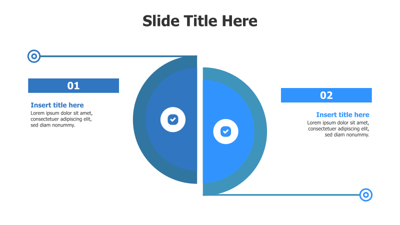 Two-Step Process with Half Circles