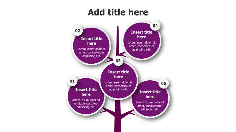 5-Point Tree Infographic