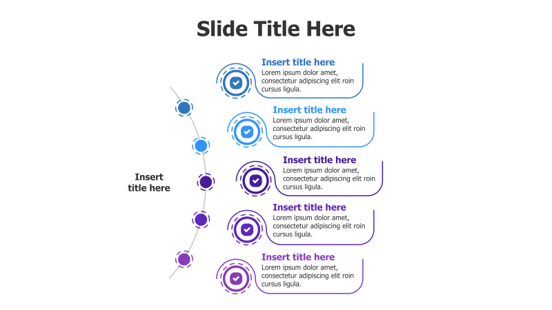 5-Step Dotted Line Infographic