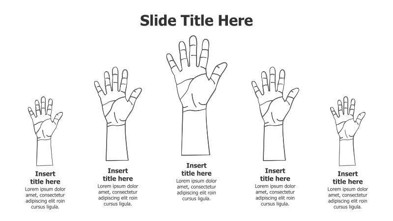 5-Point Human Hand Infographic